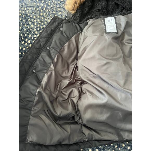 GAP Cold Control Max Furry Hooded Winter Parka Jacket - Picture 8 of 12